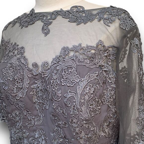 NWTs Mother of the Bride Groom Lacy Full Length Wedding Dress Formal size 18 W - Picture 12 of 12